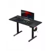 Sirge mängulaud Huzaro Hero 8.2 Must MDF ristkülikukujuline 1200x600 mm, reguleeritav kõrgus 720–1180 mm, 80 kg kandevõime