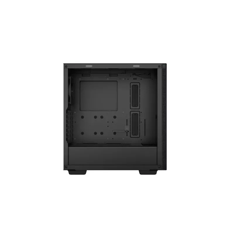 PC korpus DeepCool CH510 Midi Tower Must — karastatud klaas, microATX/ATX, toetab 360 mm ees/üleval radiaatoreid, maks GPU 38 cm, toiteplokk all, 7 laienduspesa