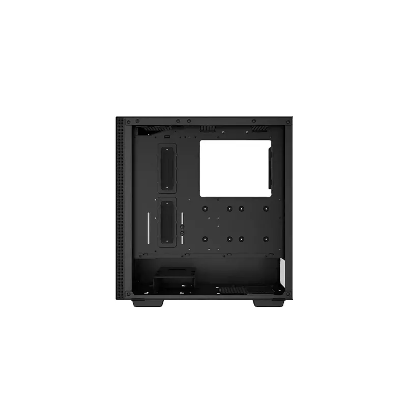 PC korpus DeepCool CH510 Midi Tower Must — karastatud klaas, microATX/ATX, toetab 360 mm ees/üleval radiaatoreid, maks GPU 38 cm, toiteplokk all, 7 laienduspesa