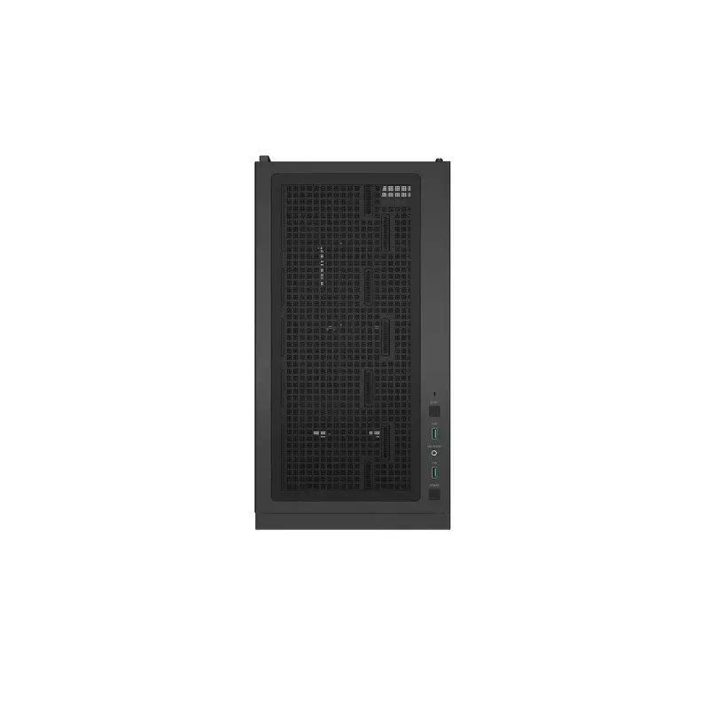 PC korpus DeepCool CH510 Midi Tower Must — karastatud klaas, microATX/ATX, toetab 360 mm ees/üleval radiaatoreid, maks GPU 38 cm, toiteplokk all, 7 laienduspesa