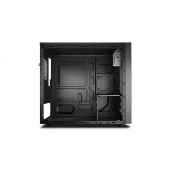 PC korpus DeepCool Matrexx 30 SI Mini Torn — Micro ATX/Mini-ITX, 3x3,5-tollist + 2x2,5-tollist sahtlit, 25 cm GPU, 15,1 cm CPU jahuti, ülemine toiteplokk, must