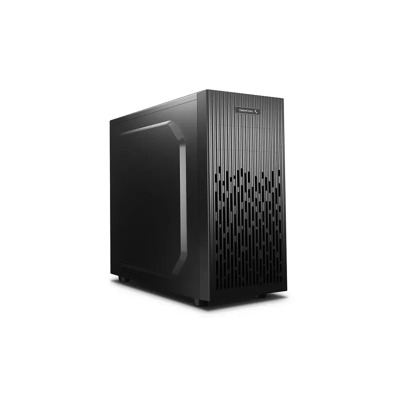 PC korpus DeepCool Matrexx 30 SI Mini Torn — Micro ATX/Mini-ITX, 3x3,5-tollist + 2x2,5-tollist sahtlit, 25 cm GPU, 15,1 cm CPU jahuti, ülemine toiteplokk, must