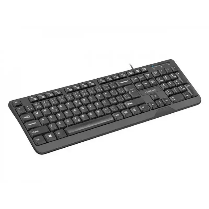 Juhtmega USB-klaviatuur NATEC NKL-1151 — Must, CZ-SK (slovaki) paigutus, 104 klahvi, USB-juhtmega, 1,8 m kaabel