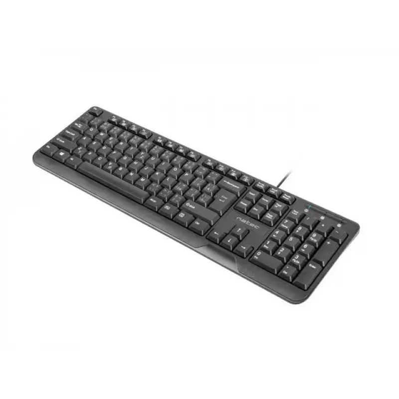 Juhtmega USB-klaviatuur NATEC NKL-1151 — Must, CZ-SK (slovaki) paigutus, 104 klahvi, USB-juhtmega, 1,8 m kaabel
