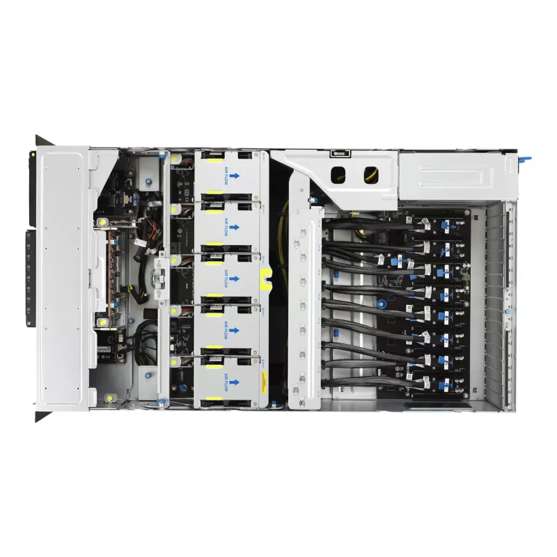 Rack-server ASUS ESC8000A-E13 (4U) Silver — LGA 6096, AMD EPYC, DDR5, kuni 3 TB, 24 DIMM, 2× protsessor, 3200 W PSU
