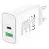 Techly IPW-USB-30WACG mobiilseadme laadija, universaalne, valge, vahelduvvool, kiirlaadimine, siseruumides