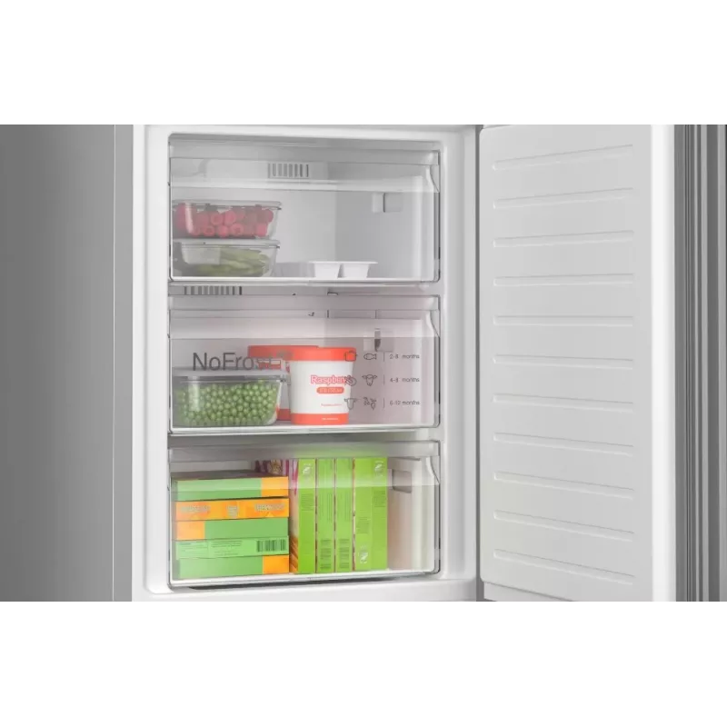 Bosch Serie 6 KGN39LBCF külmik-sügavkülmik Eraldiseisev 363 L Must