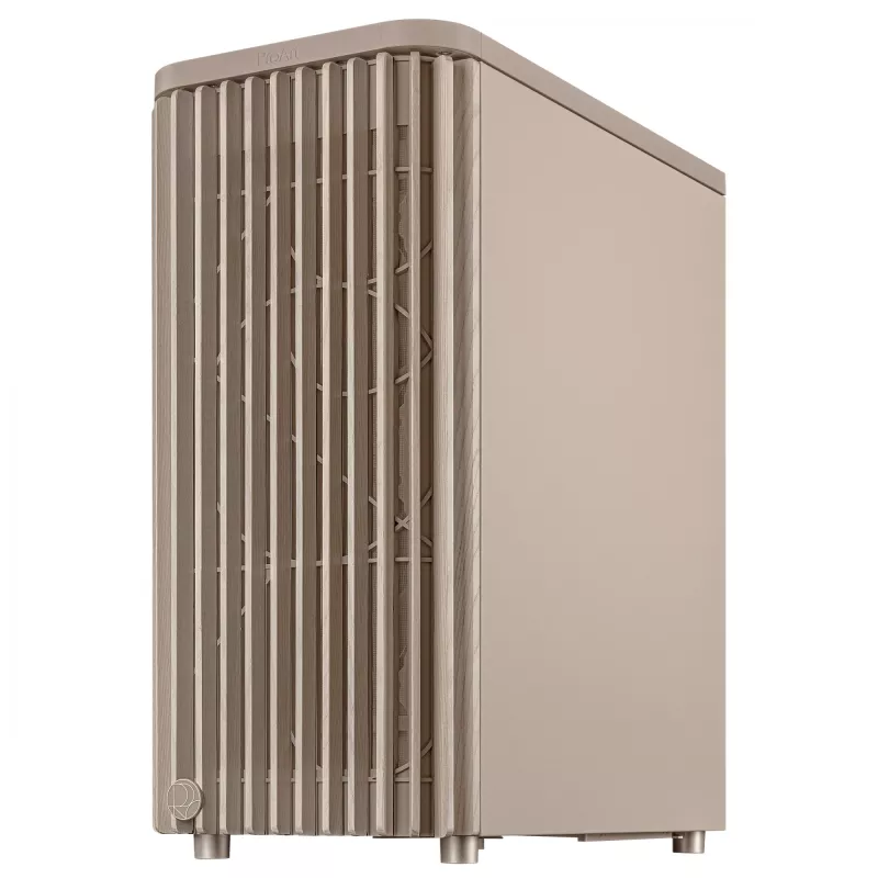 PC korpus ASUS ProArt PA401 Wood Edition Beež — mid-tower, metallist esipaneel