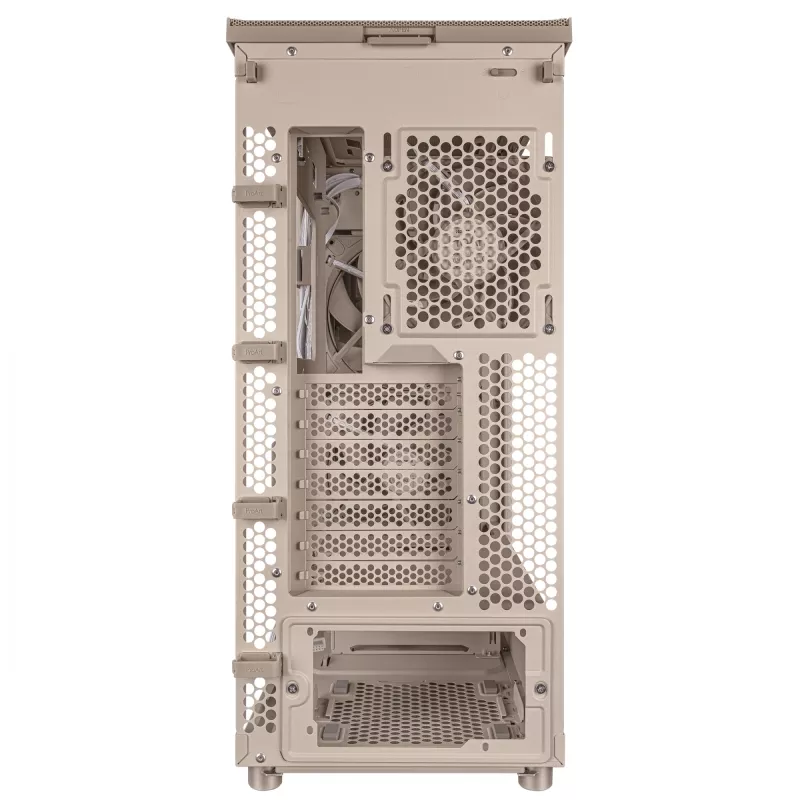 PC korpus ASUS ProArt PA401 Wood Edition Beež — mid-tower, metallist esipaneel