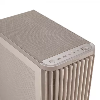 Arvutikorpus ASUS ProArt PA401 Wood Mesh PWM Beež — ATX, puit, 2×160 mm ees, 1×120 mm taga, 2×3,5 tolli + 2×2,5 tolli pesa