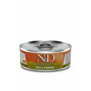 Märg kassitoit Farmina N&D Pumpkin Duck 70 g kotike, täiskasvanud vanemad kassid, 75% niiskus, 13% valk