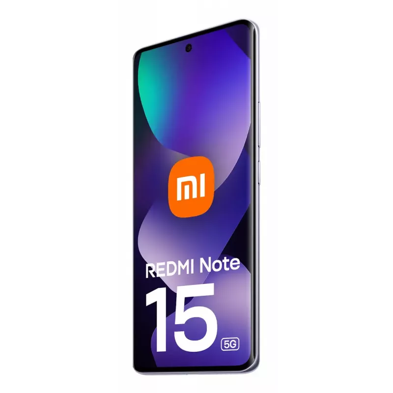 Nutitelefon Xiaomi Redmi Note 15 5G — Snapdragon 6 Gen 3, 8 GB muutmälu, 256 GB, 6,67-tolline FHD+, 108 MP, 5520 mAh, lilla
