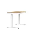Elektrikõrgusega reguleeritav laud ActiveJet ET119W-C 140x70 cm — 1 mootor, kõrgus 725–1225 mm, valge/tamm