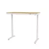 Elektrikõrgusega reguleeritav laud ActiveJet ET119W-C 140x70 cm — 1 mootor, kõrgus 725–1225 mm, valge/tamm