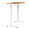 Elektrikõrgusega reguleeritav laud ActiveJet ET119W-C 140x70 cm — 1 mootor, kõrgus 725–1225 mm, valge/tamm