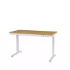 Elektrikõrgusega reguleeritav laud ActiveJet ET119W-C 140x70 cm — 1 mootor, kõrgus 725–1225 mm, valge/tamm