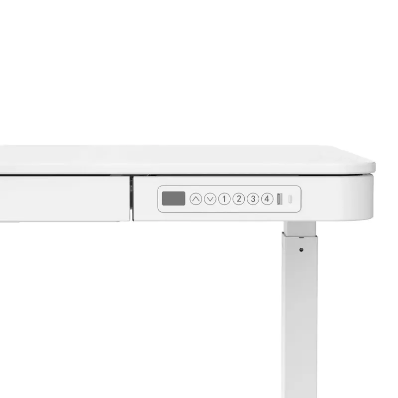 Elektriliselt reguleeritav töölaud ActiveJet ET119W-C 140x70 cm, käik 50 cm, koormus 45 kg, valge