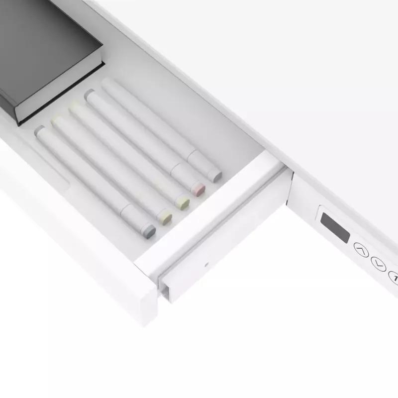 Elektriliselt reguleeritav töölaud ActiveJet ET119W-C 140x70 cm, käik 50 cm, koormus 45 kg, valge