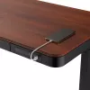 Laud ActiveJet ET119W-C elektriline kõrguse reguleerimisega laud 140x70 cm must/pähkel USB-A ja USB-C portidega