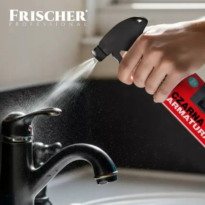 Puhastusvahend FRISCHER Frischer mustade liitmike puhastusvahend 0,5 L päästikuga pudel mustade liitmike jaoks