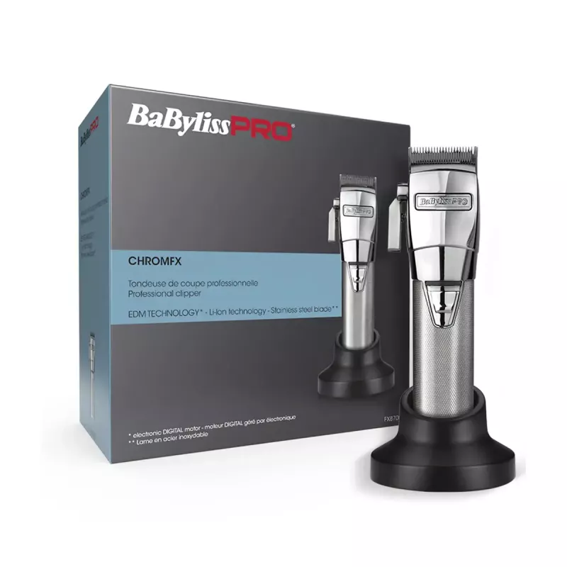 Juhtmevaba lõikur BaByliss PRO FX8700E — kroom, sisseehitatud aku, 120 min tööaeg, 6300 p/min