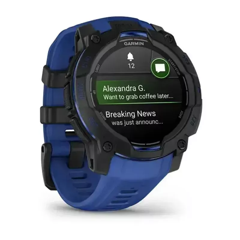 Nutikell GARMIN Instinct 3 AMOLED 1,2-tolline GPS, 45 mm korpus, 390x390 ekraan, 10 ATM, liitiumioonaku