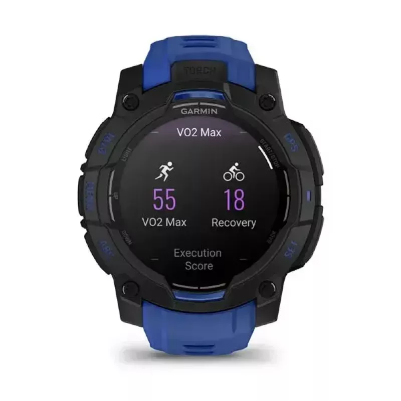Nutikell GARMIN Instinct 3 AMOLED 1,2-tolline GPS, 45 mm korpus, 390x390 ekraan, 10 ATM, liitiumioonaku