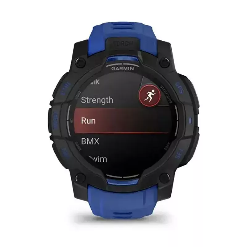 Nutikell GARMIN Instinct 3 AMOLED 1,2-tolline GPS, 45 mm korpus, 390x390 ekraan, 10 ATM, liitiumioonaku