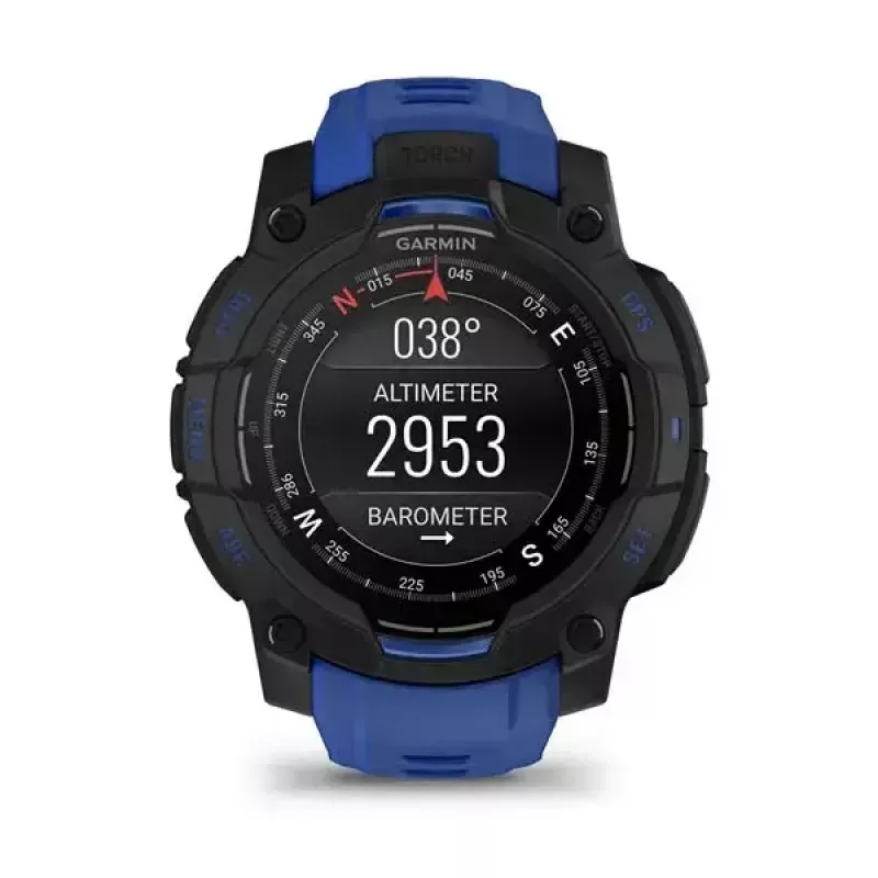 Nutikell GARMIN Instinct 3 AMOLED 1,2-tolline GPS, 45 mm korpus, 390x390 ekraan, 10 ATM, liitiumioonaku