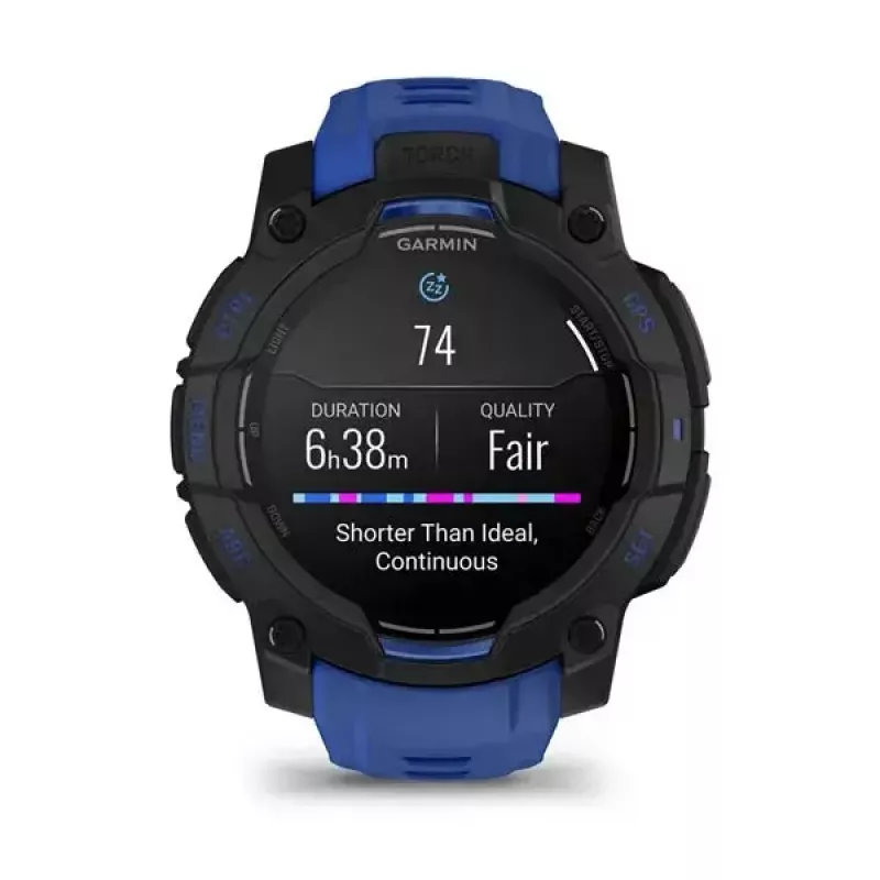 Nutikell GARMIN Instinct 3 AMOLED 1,2-tolline GPS, 45 mm korpus, 390x390 ekraan, 10 ATM, liitiumioonaku