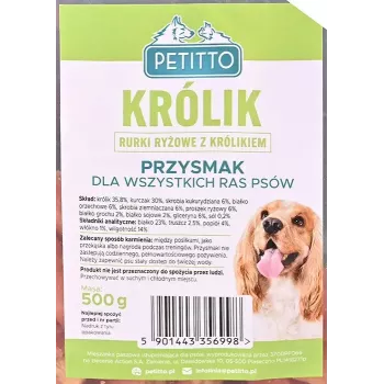 Koerte maius PALAD PETITTO riisitorud küülikutäidisega 500 g