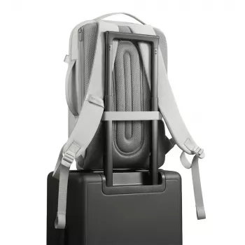 Seljakott XDDESIGN Air P706.3219 — Hall, 15 L, sülearvutisahtel kuni 15,6 tolli, lukustatav põhiliugur