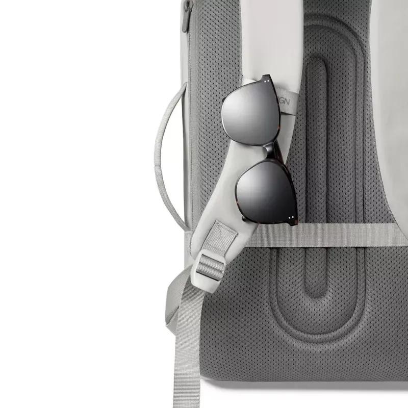 Seljakott XDDESIGN Air P706.3219 — Hall, 15 L, sülearvutisahtel kuni 15,6 tolli, lukustatav põhiliugur