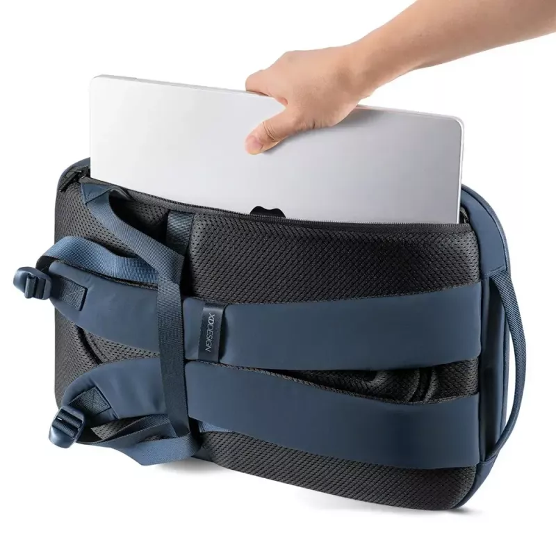 Seljakott XDDESIGN Air Backpack NAVY P706.3225 — 15 L, mahutab kuni 15,6 tolli (39,6 cm) sülearvuteid, lukustatav pealiugur
