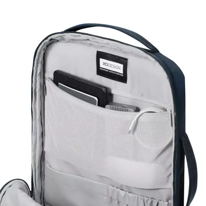 Seljakott XDDESIGN Air Backpack NAVY P706.3225 — 15 L, mahutab kuni 15,6 tolli (39,6 cm) sülearvuteid, lukustatav pealiugur