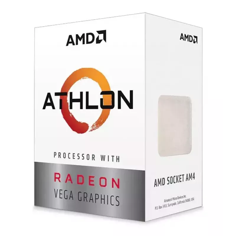 Lauaarvuti protsessor AMD Athlon 3000G, 2 südamikku, 3,5 GHz, 4 MB L3, Socket AM4, Radeon Vega 3