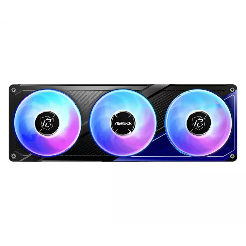 Vedelikjahutusekomplekt ASRock Phantom Gaming 360 LCD — 120 mm ventilaatorid, LGA1700/AM5/AM4, must