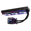 Vedelikjahutusekomplekt ASRock Phantom Gaming 360 LCD — 120 mm ventilaatorid, LGA1700/AM5/AM4, must