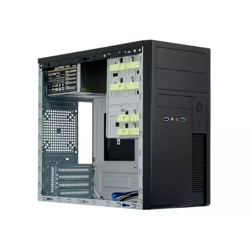 Chieftec XT-01B-350GPB arvutikorpus Mini Tower Must 350 W