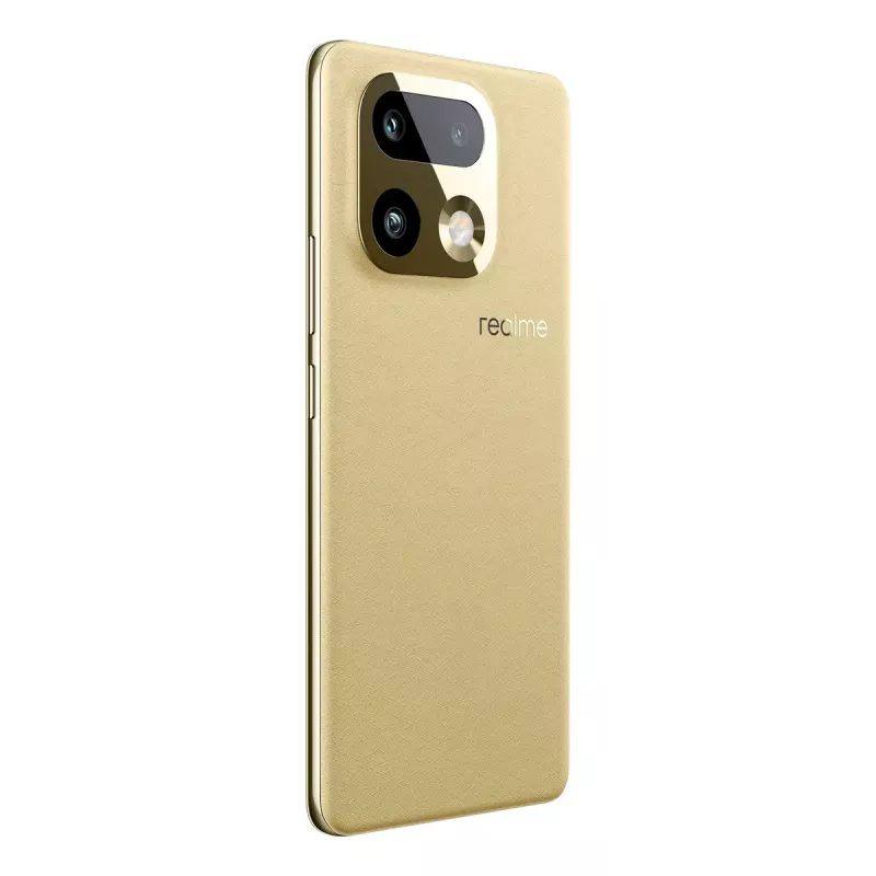 Nutitelefon REALME realme 16 Pro+ — 6,8 tolli (17,3 cm) 1280×2800, Snapdragon 7 Gen 4, 12 GB muutmälu, 512 GB, 200 MP, 7000 mAh, Kuldne