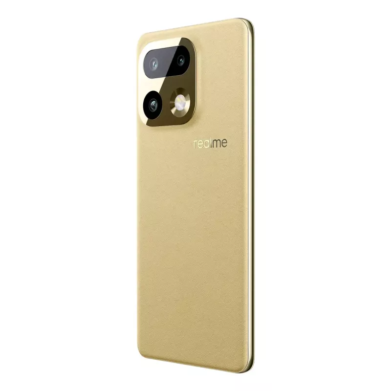Nutitelefon REALME realme 16 Pro+ — 6,8 tolli (17,3 cm) 1280×2800, Snapdragon 7 Gen 4, 12 GB muutmälu, 512 GB, 200 MP, 7000 mAh, Kuldne