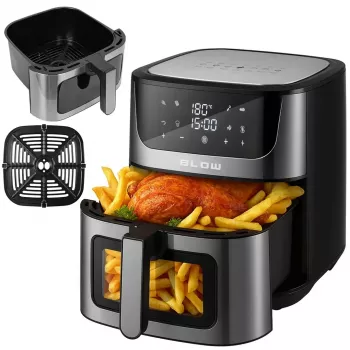 Kuumaõhufritüür BLOW AIR FRYER 2500W 8L — 8 programmi, max 200 °C, LCD-ekraan, 1,7 kg mahutavus