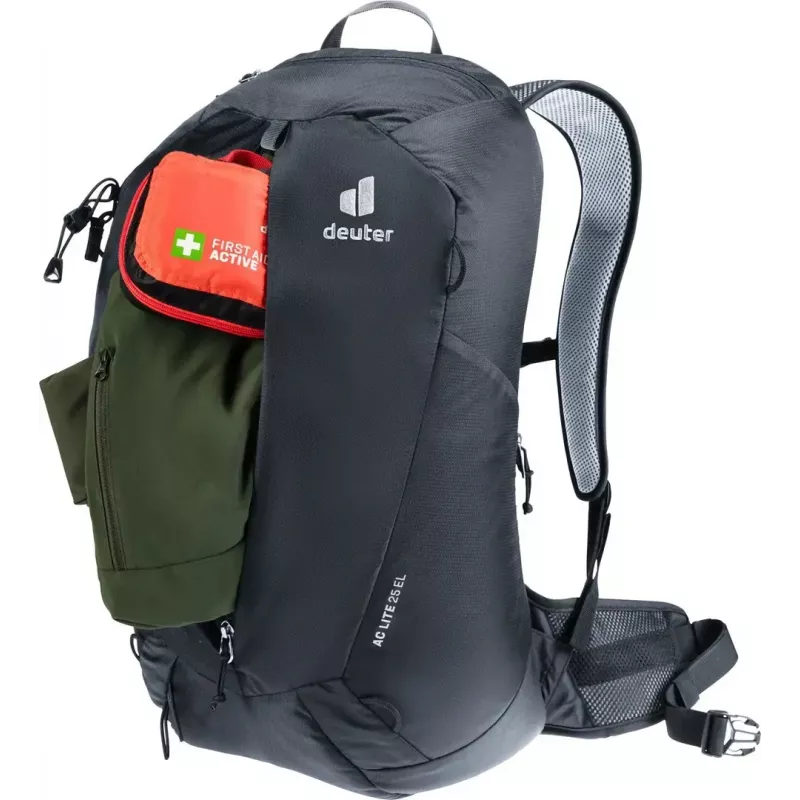 Seljakott DEUTER AC Lite 25 EL must — ventileeritav päevakott, 25 l maht