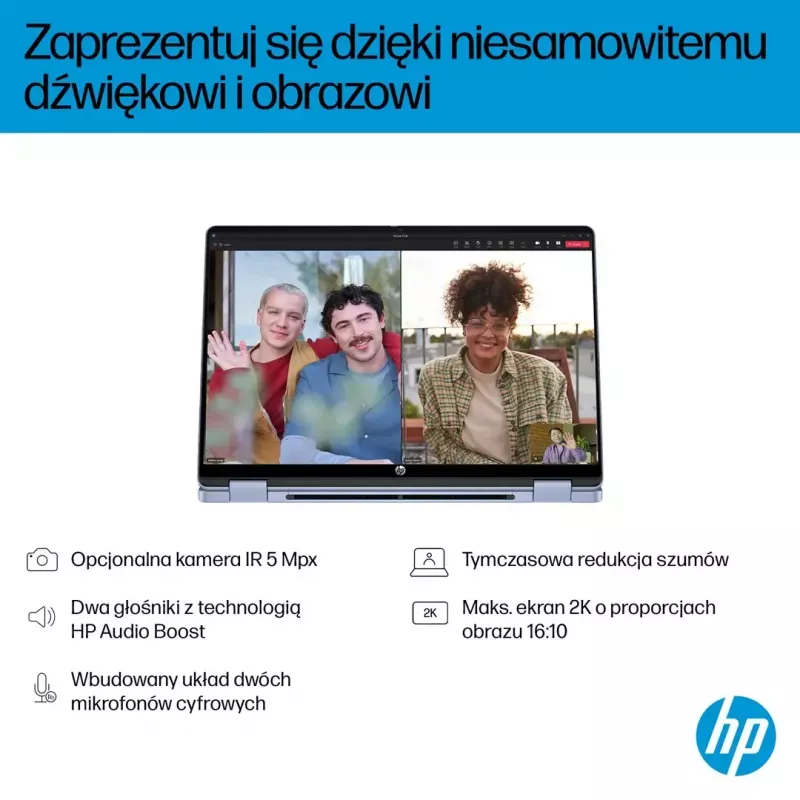 Sülearvuti HP OmniBook 5 Flip 14-fp0004nw 14 tolli Core 5 120U 16GB 512GB Win11Home Taevasinine