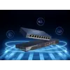 Hallatav PoE-lüliti Hikvision Pro Series 4-port Fast Ethernet (5x 10/100 RJ-45, 54V DC, 2000 MAC, 1,2 Gbit/s)