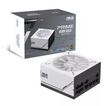 ASUS Prime 850W Gold ( AP-850G ) toiteplokk 20+4 pin ATX ATX Must, Valge