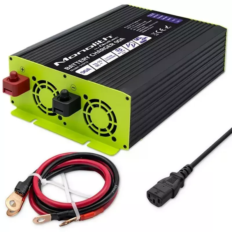 Akulaadija QOLTEC 51919 90A 12V LiFePO4 AGM GEL SLA akudele