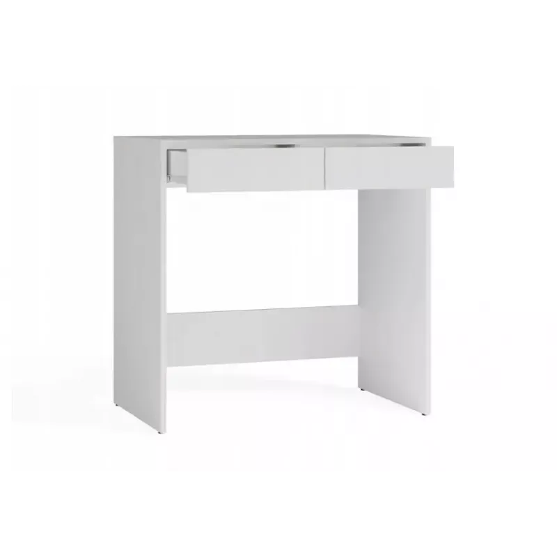 Laud top e shop MARINA 2S, valge, puitlaastplaat, 810×500×800 mm, 2 sahtlit, lamineeritud pealispind