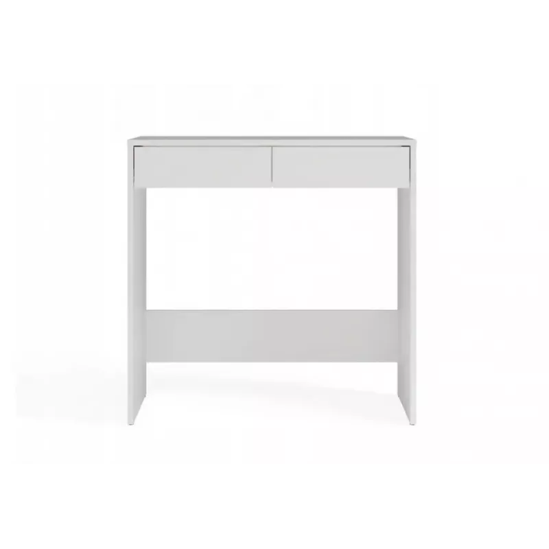 Laud top e shop MARINA 2S, valge, puitlaastplaat, 810×500×800 mm, 2 sahtlit, lamineeritud pealispind
