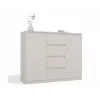Kummut 2 ukse ja 4 sahtliga TOP E SHOP M-MP-K-MAL-2D4S/120-KASZ, cashmere, 120×40×97 cm, puitlaastplaat